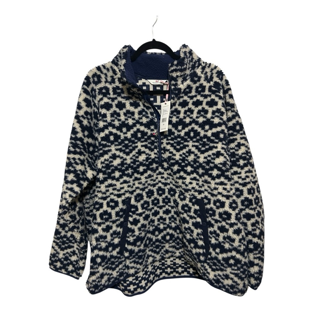 Vineyard Vines Sherpa Fairisle Popover - Size 2X - NWT